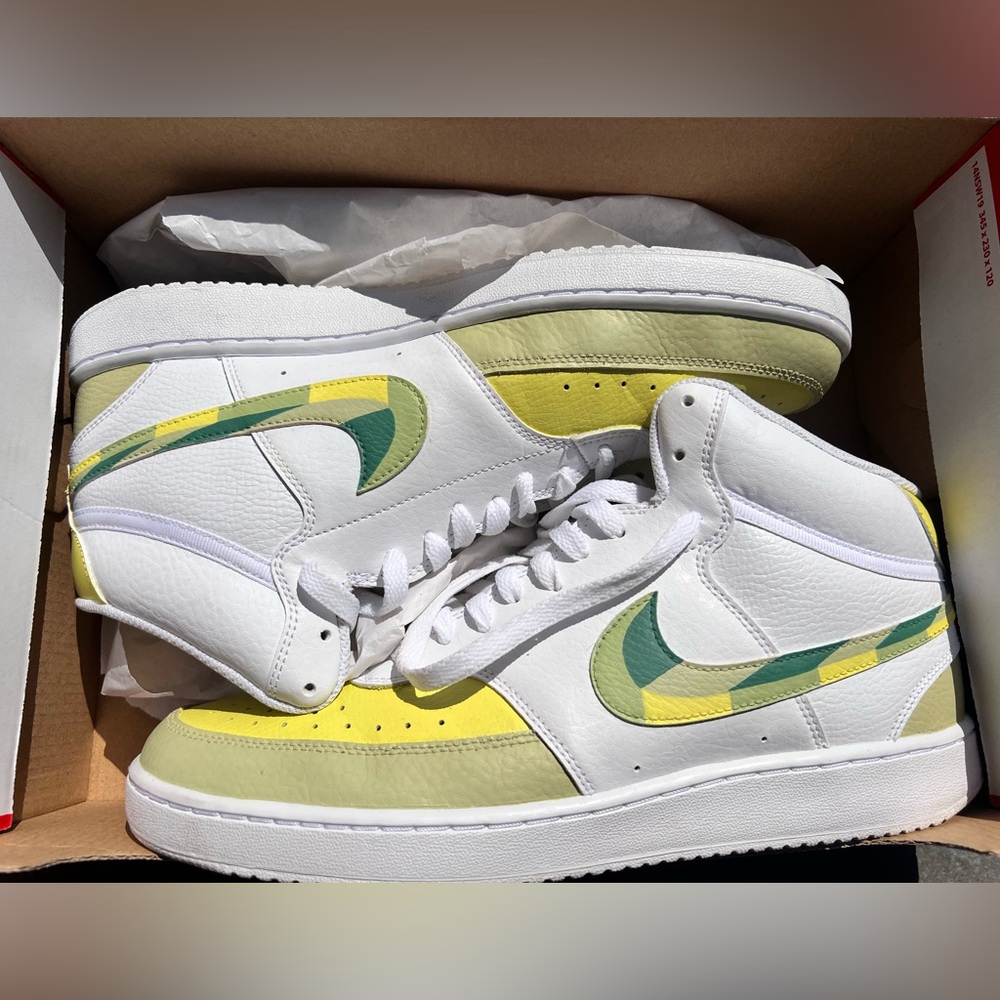 Nike men’s court vision mid hand painted sneakers